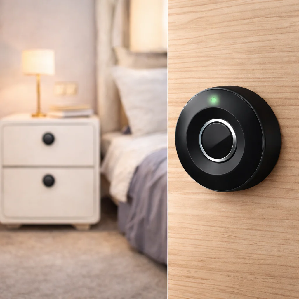 Smart Digital Cabinet Lock with Fingerprint & App Control – INVS102-F