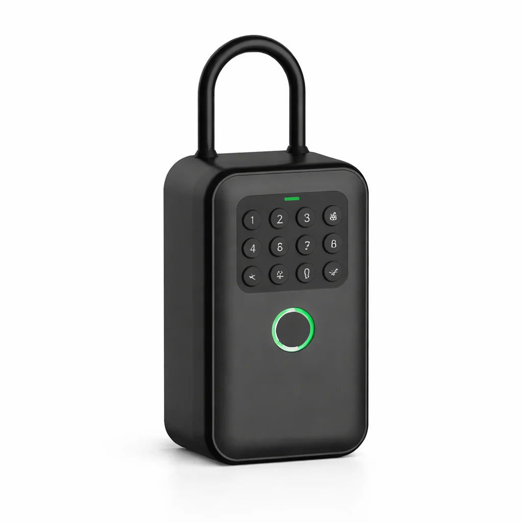 Smart Waterproof Key Box with Fingerprint and App Control – INVK7